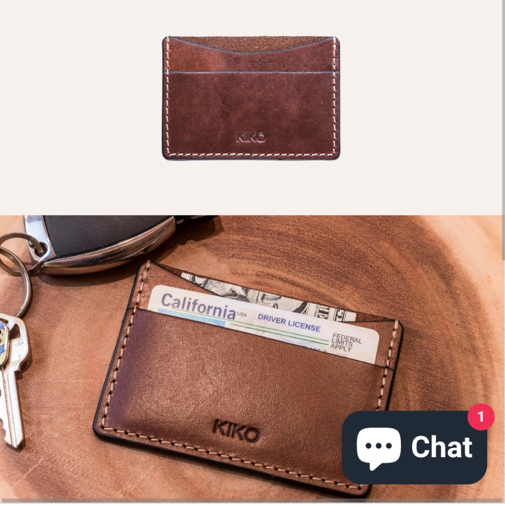 New! Kiko Leather card holder